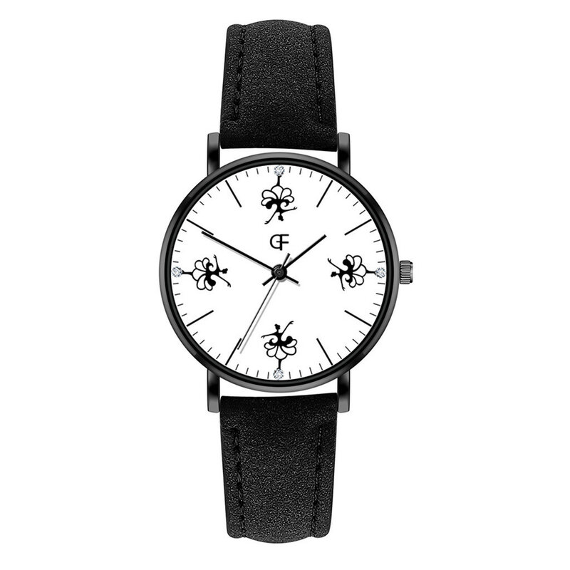 Frau Uhr Einfache Blume Analog Quarz Armbanduhren Sport Leder Casual Damen Uhren Frauen Geschenk Uhr 2020 Reloj Mujer XQ