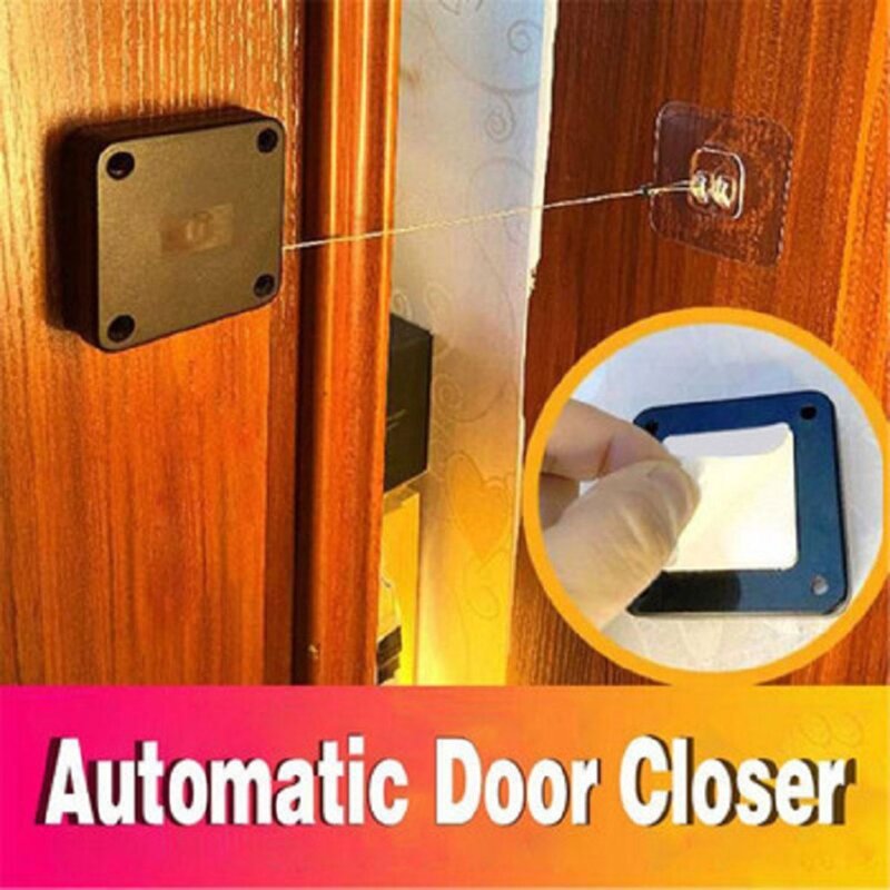 Automatische Sensor Tür Näher Punch-freies Kordelzug Platz Versenkbare Kabel Box Halterung Tür Automatische Näher Hause