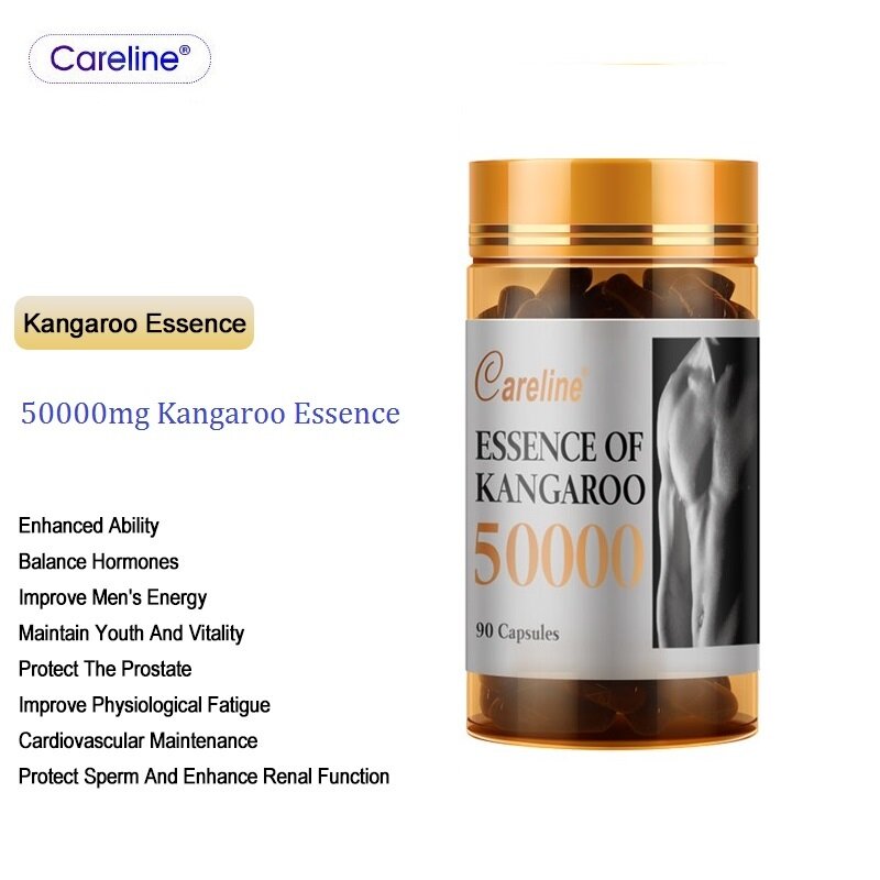 オーストラリア50000mgカンガルーエッセンスカプセルマカカプセル男性トニック男性の性的精子活力丸薬生殖健康健康製品