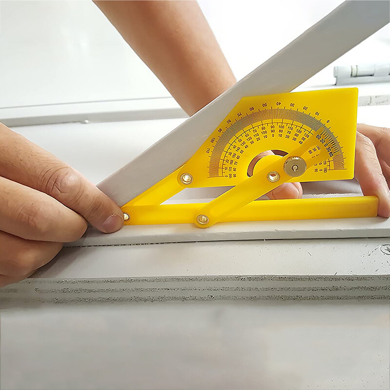 Praktische Winkelmesser und Winkel Finder Holzbearbeitung Messung Werkzeuge 0 ° bis 180 ° für Messen Innere/Äußere Winkel Kunststoff winkelmesser
