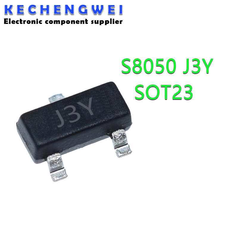 Transistor S8050 J3Y SOT-23 S8050 SMD, 100 pièces, nouveau et original