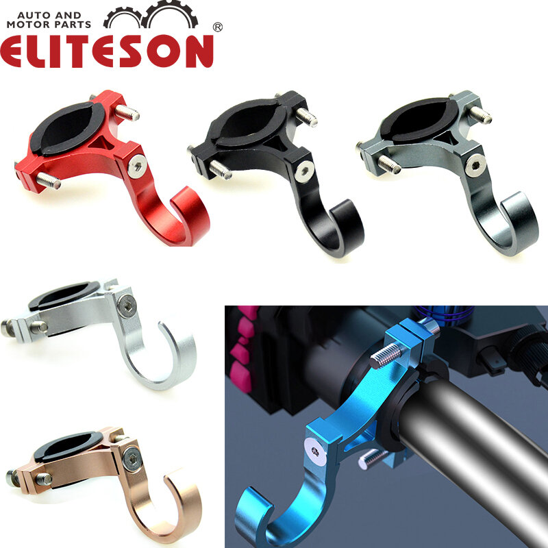 Eliteson-ganchos para bolsa colgante Universal para motocicleta, gancho para múltiples casco de función, para Motocross, percha para bicicleta