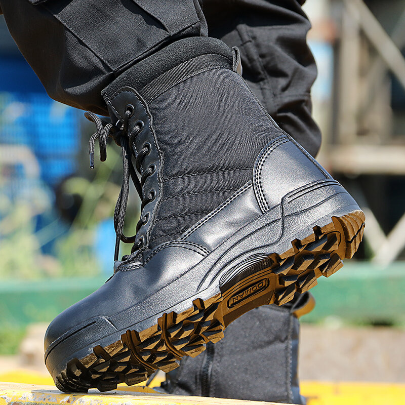 Sepatu Bot Militer Taktis Gurun Pria Sepatu Keselamatan Kerja Pria Sepatu Bot Tempur Militer Sepatu Bot Pria Zapatos Taktis Militer