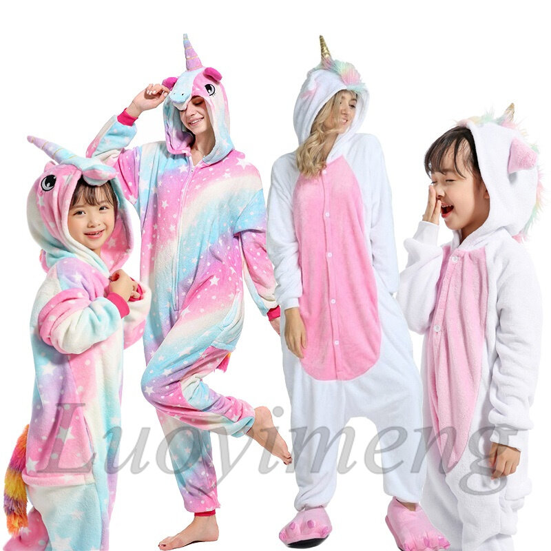 Panda-LA15 pijama de una pieza ropa a juego para Familia Pijama de unicornio para niña pijama infantil 