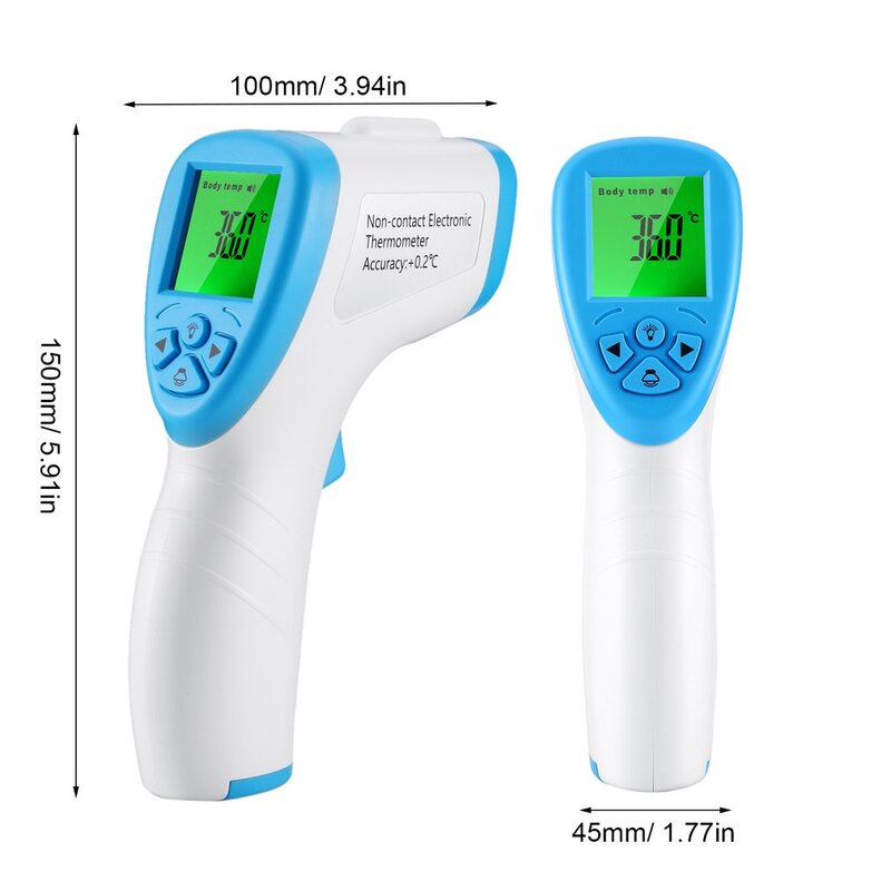 Cyfrowy termometr na podczerwień do czoła bezdotykowy termometr cyfrowy na podczerwień Infrarojo cyfrowy termometr Adulto dla dziecka