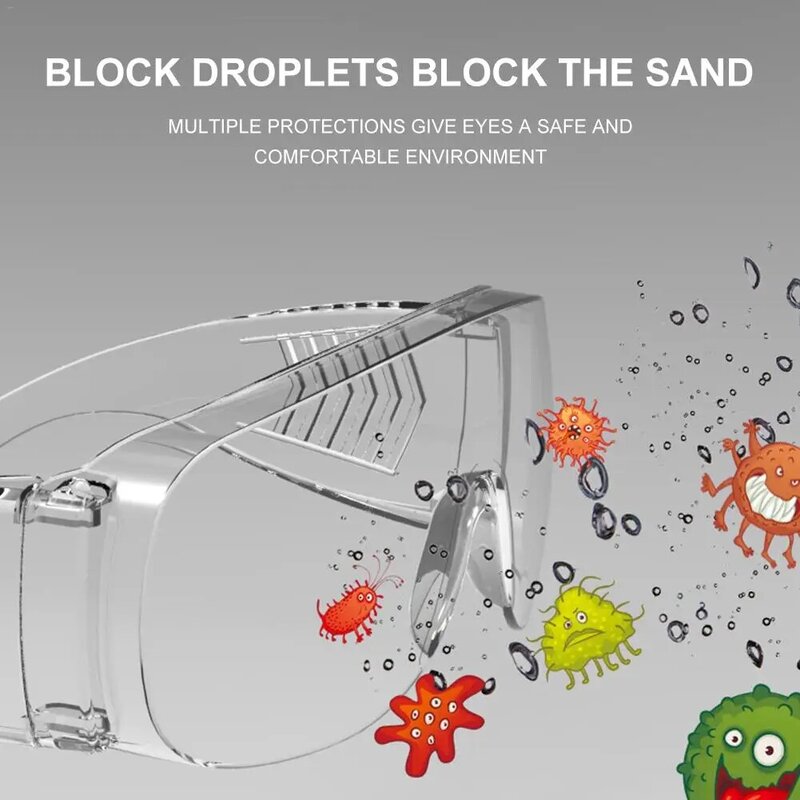 Очки с прозрачными линзами, очки с защитой от брызг и ветра, детские очки с защитой от песка и капель для защиты глаз, безопасные очки