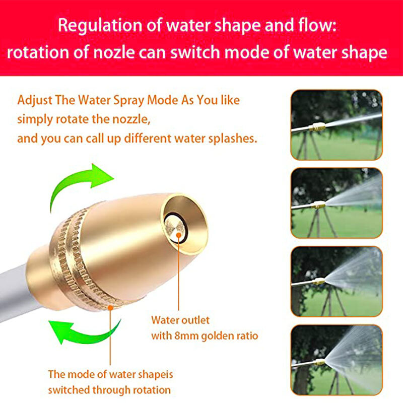 Nieuwe Hoge Druk Metalen Water Spuitpistool Auto Wasmachine Cleaner Tuinslang Schuim Waterpistool Tuin Cleaning Tools