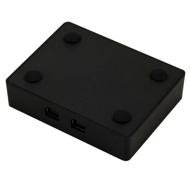 Conmutador de interruptor de compartir USB 2,0 de 2 puertos, adaptador para caja para impresora