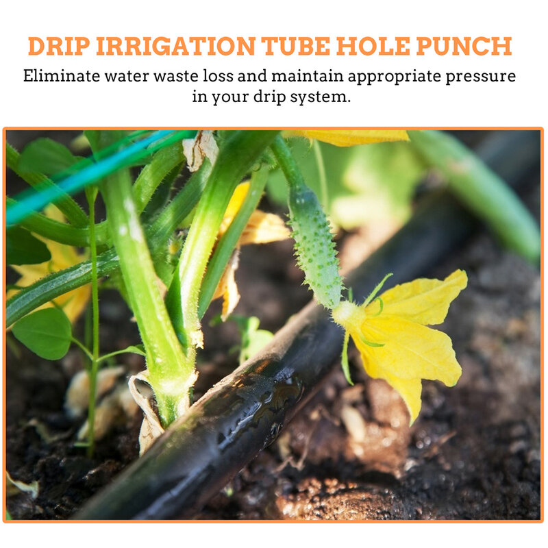 Ferramenta de instalação de irrigação por gotejamento, tubo de perfuração de buracos, ferramenta de jardinagem