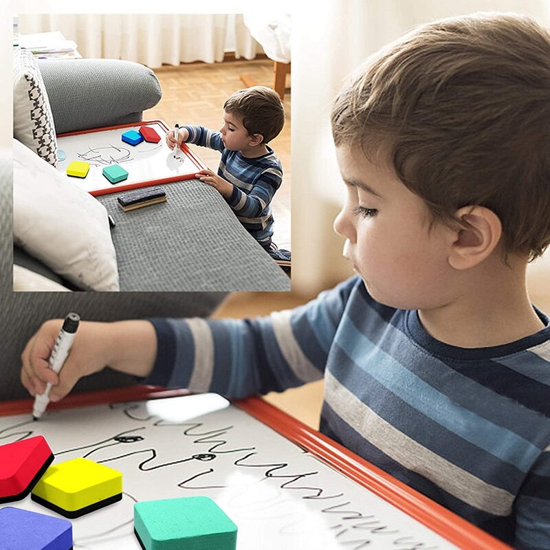 Mini łatwe wymazywanie gumki, 48 opakowanie tablica magnetyczna łatwe wymazywanie rs tablica Cleaner wycieraczki dla dzieci i klasie (2X 2 Cal)