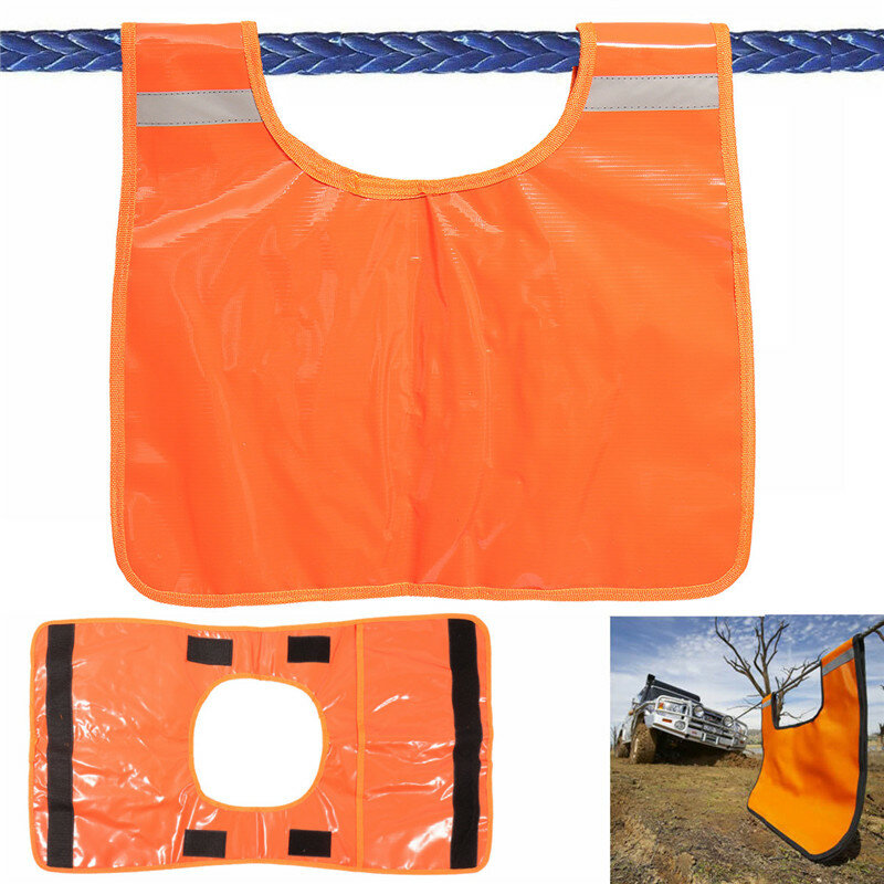 Amortiguador de cabrestante naranja de 85x48cm, accesorio de remolque de recuperación, para coche, camión, todoterreno, Exterior