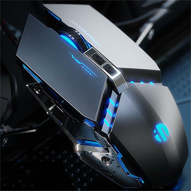 PW2 Mechanical Gaming Mouse Wired Computer Electric Luminous Macro Programming USB Mouse Home Office