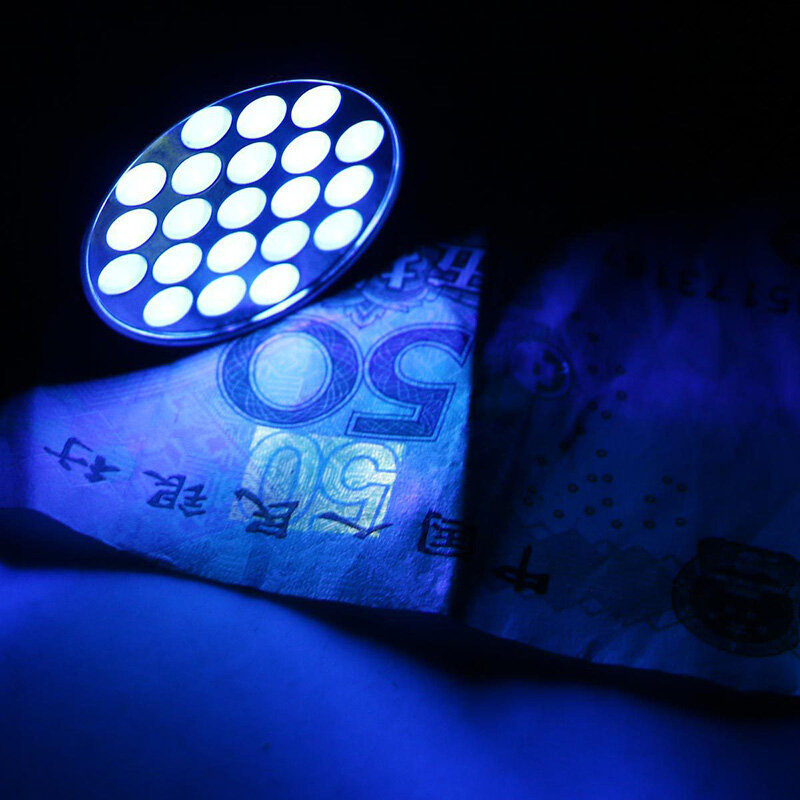 Zoomable latarka UV 365nm 395nm latarka UV Pet moczu plamy detektor Scorpion latarka myśliwska bezpieczeństwo ultrafioletowy światło