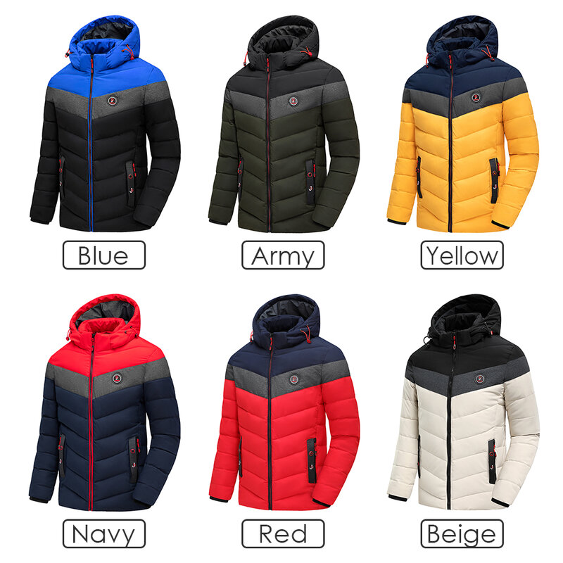 男性用の厚手の防水ジャケット,新しいカジュアルで暖かい秋の防風コート,ジャケット,2021