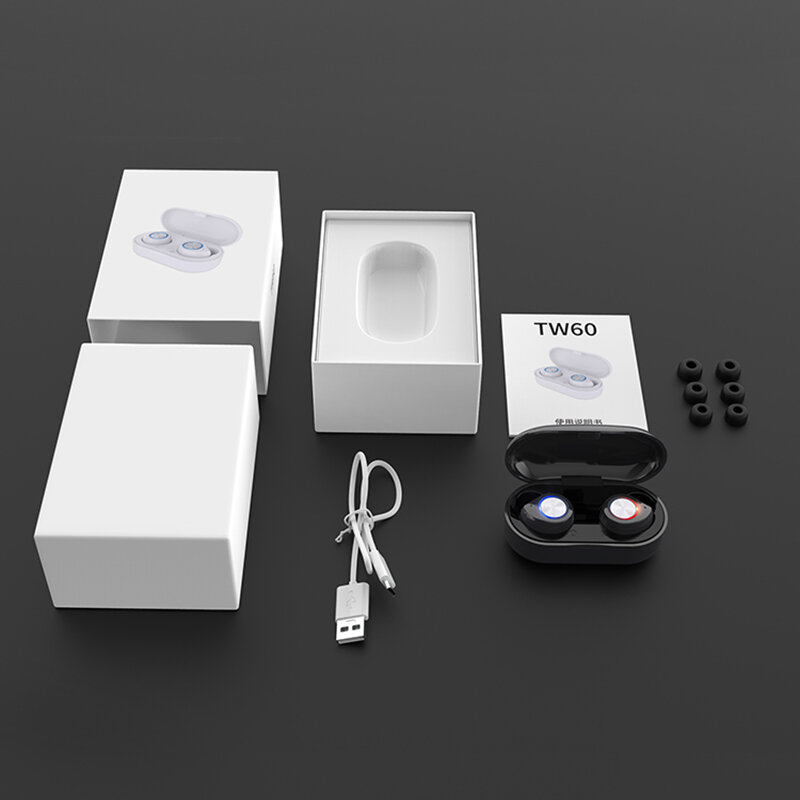 Беспроводные наушники Bluetooth 5,0 Hifi стерео спортивная водонепроницаемая гарнитура с микрофоном сенсорное управление гарнитура наушники для ...