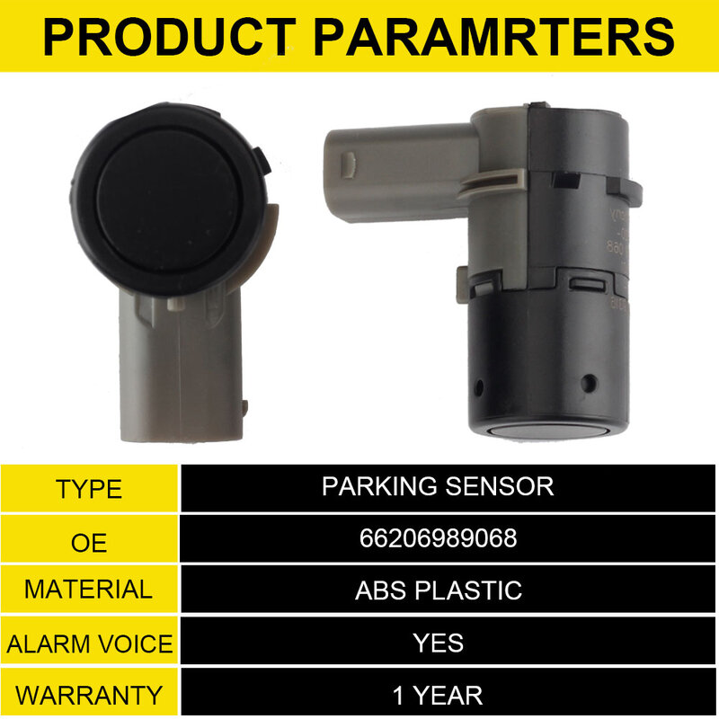 4PCS Front Rear PDC Parking Sensor for BMW 3 5 E39 E53 E60 E61 E64 E65 E83 R50 R52 R53 525i 530i 540i M5 X5 66206989068 989068