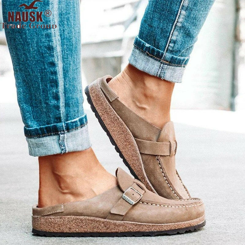 Flats Women Loafers Retro Shoes Slip On Ladies Comfort Platform Female Zapatos Mujer 2020 New Plus Size Casual Woman Summer