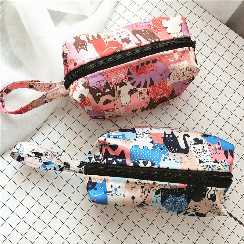 косметичка Ship Type Makeup Organizer Cute Toiletries Print Women's Bag Bags for Women Organizer for Small Things Travel