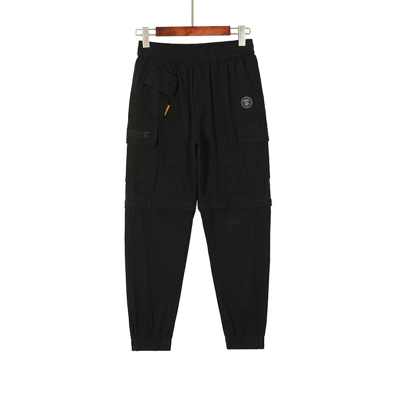 Hip Hip przekrój demontaż Cargo spodnie Streetwear mężczyźni Harajuku Harem biegaczy AP-01 haft wiele kieszeni spodnie utwór