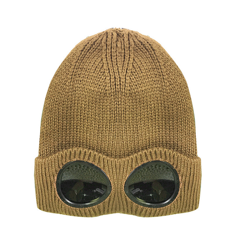 겨울 따뜻한 니트 모자 새로운 패션 Unisex 니트 따뜻한 모자 야외 캠핑 하이킹 스키 모자 Windproof 스포츠 다기능 모자