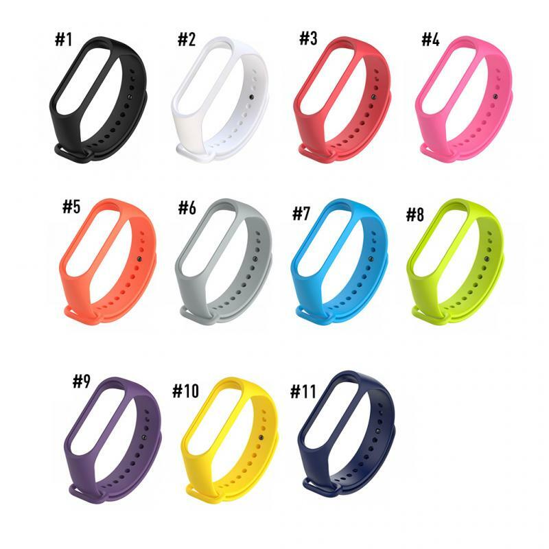 For Mi Band 3 4 Smart Watch Silicone Strap Pedometers Bracelet Strap Xiaomi Band 4 Replacement Strap Running Fitness