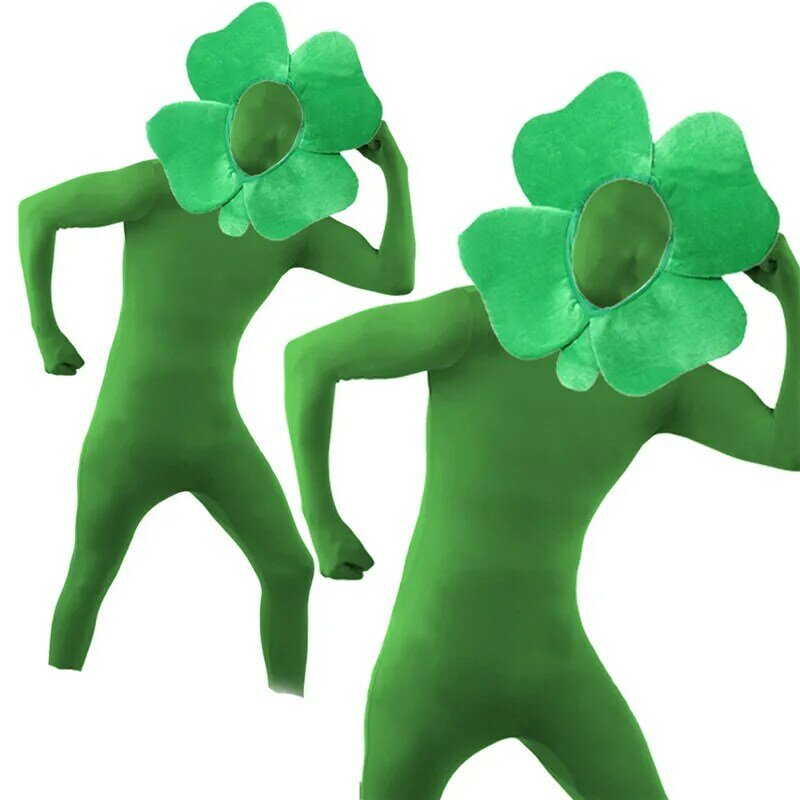 Día de St Patrick sombrero de adultos Unisex los hombres y las mujeres trébol verde-sombrero con forma gorra de Carnaval para fiesta puesta en escena caliente 2021
