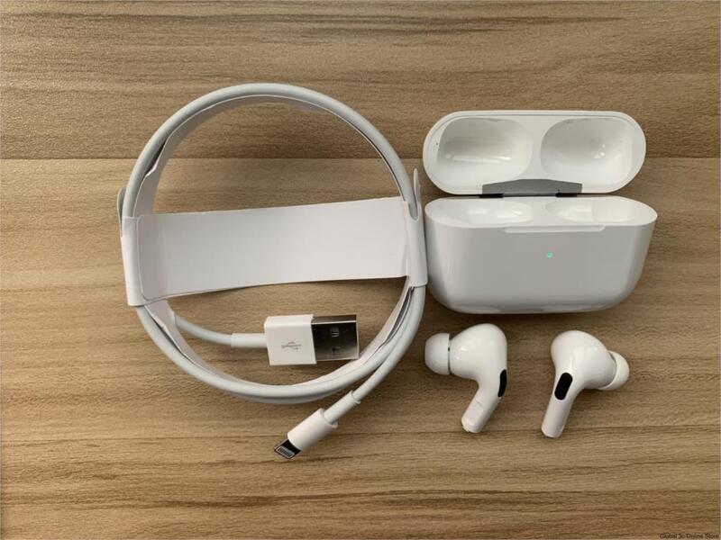 Airpods pro usados apple, fone de ouvido sem fio, bluetooth, fone de ouvido pro, cancelamento de ruído ativo com estojo de carregamento rápido