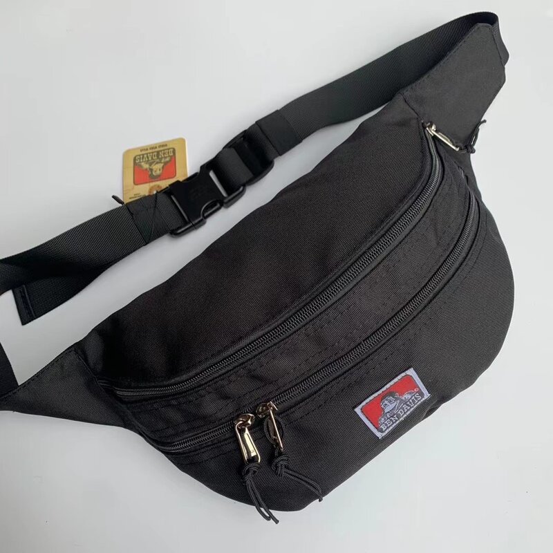 Unisex torba na klatkę piersiowa BEN DAVIS Fashion woreczek spersonalizowany pasek płócienny torba prostota torby bananowe Hip talii paczki