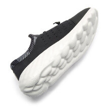 Uin masculino malha moda tênis microfibra andando conforto causal sapatos de viagem preto