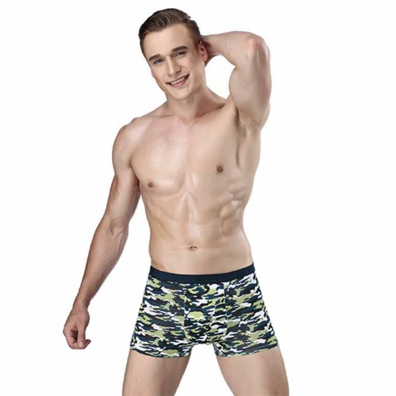 8 Stks/partij Mannen Ondergoed Antibacteriële Comfortabele Ademend Boxer Shorts Gepersonaliseerde Mode Shorts Mid-Taille Boxer Shorts