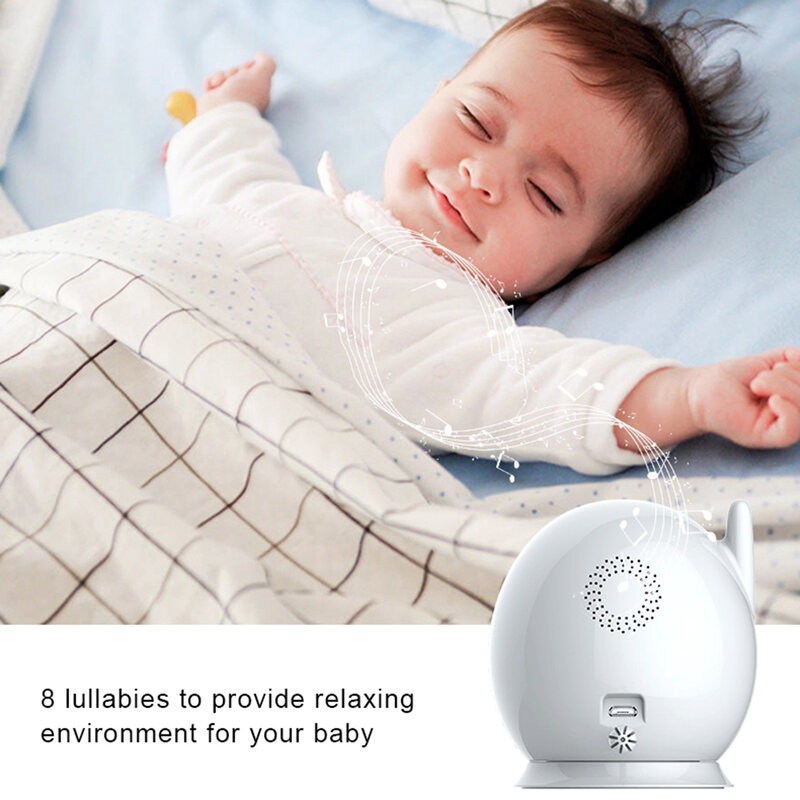 2022. Baby Monitor a colori Video Wireless con telecamera di sorveglianza Indoor Wifi Nanny Security Babyphone elettronico Cry Babies