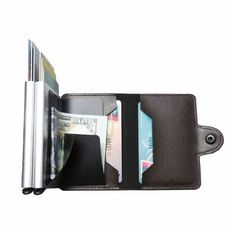 Двухслойная сумка для кредитных карт из ПУ кожи