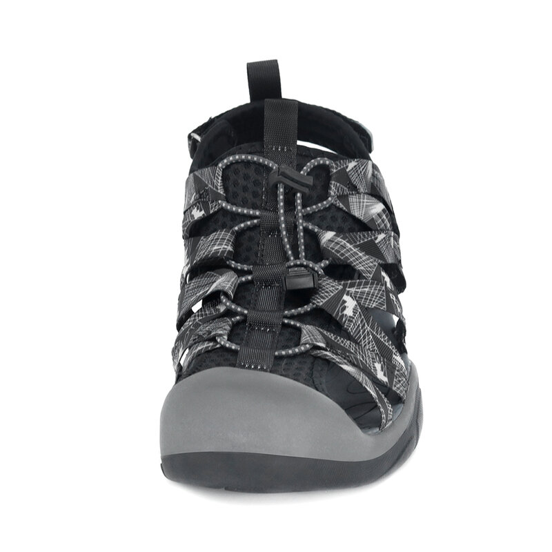 Grisi Sandal Luar Ruangan Pria Sepatu Musim Panas Anti-selip Sandal Trekking Hiking 40-46 Sepatu Flat Fashion Ujung Tertutup Gladiator Baru 2021