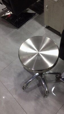 Beauty Stainless Steel Lifting Chair Backrest High Stool Explosion-proof Stool Round Chair Bar Stool Makeup Chair