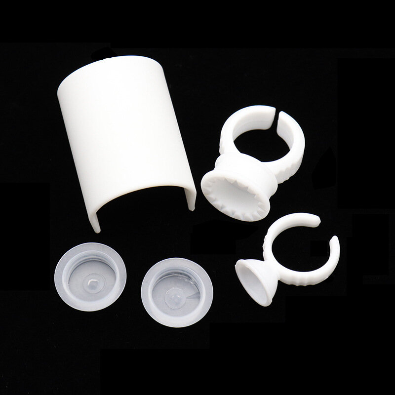 False Eyelash Tray And Glue Ring five In One Pallet Holder U-shape Adhesive Holder Glue Palette For Eyelash Extension