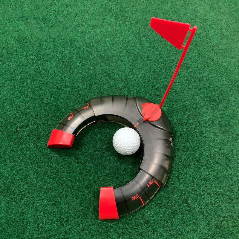 Tongkat Golf Plastik Golf CRESTGOLF dengan Bendera Ukuran Dapat Disesuaikan untuk Latihan Memukul Dalam/Luar Ruangan Aksesori Golf