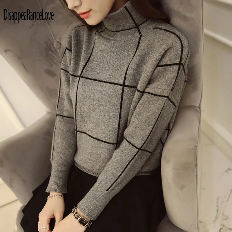 Disappearancelove 2021 Women High Quality Winter Turtleneck Sweater Thickening Sweater Pullover Female Jumper Tops