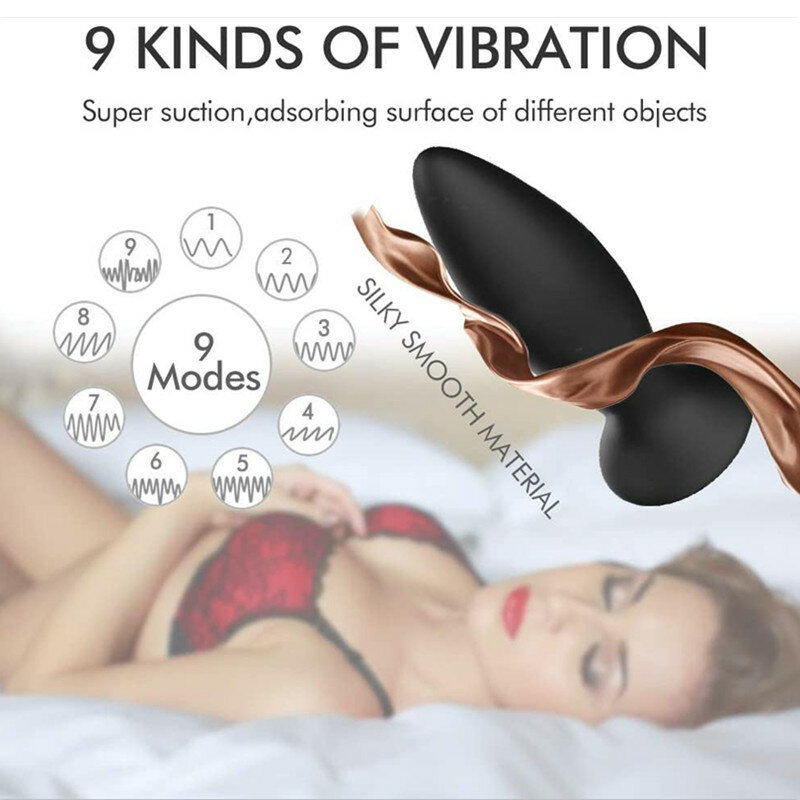 Kit d'entraînement à Plug Anal, ensemble de 3 pièces, 9 Modes de Vibration, jouets sexuels anaux avec Base à ventouse pour homme et femme