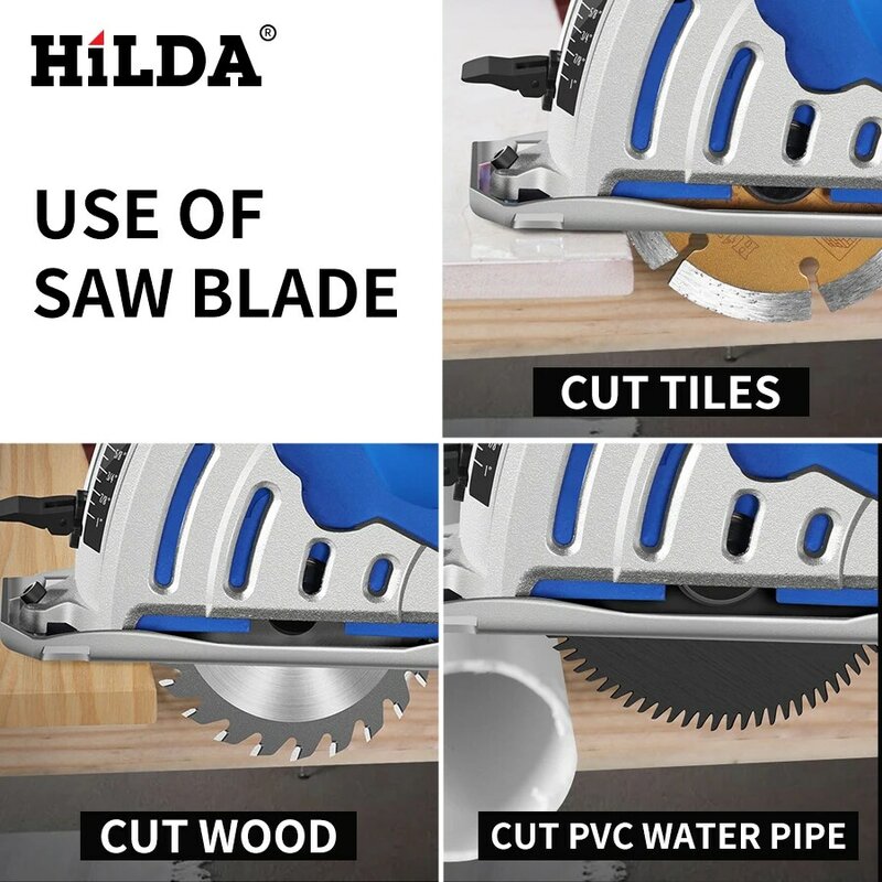 HILDA 6 pièces HSS lame de scie circulaire outil rotatif pour Dremel métal Cutter ensemble d'outils électriques disques de coupe en bois foret mandrin coupe