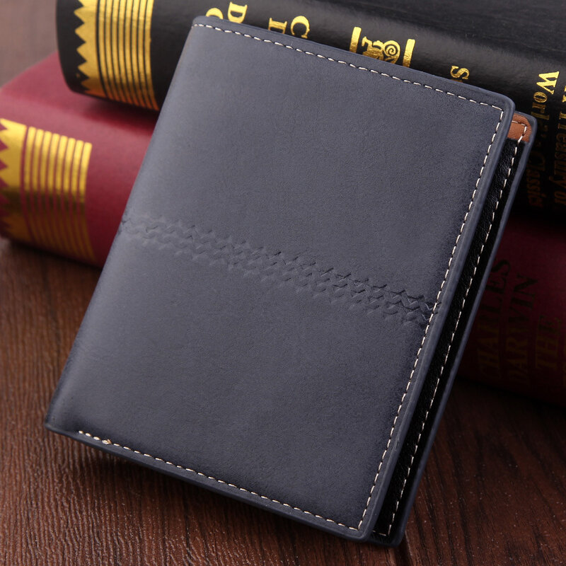 JIFANPAUL 2020 New Men's Wallet Short Wallet Frosted Leather Retro Men's Short Wallet Multi-Card Wallet Wallet