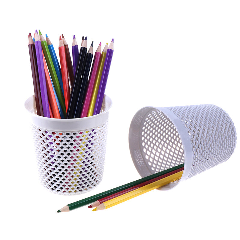 1pc multifuncional caneta pote maquiagem escova titular desktop cesta de armazenamento de lixo