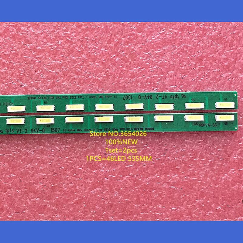Free Shipping 2Pieces LED Backlight for LG 49LF5420-CB 0191A 0192A strip NC490EUN-AACR1 1pcs=46led 535mm 100%Original and New