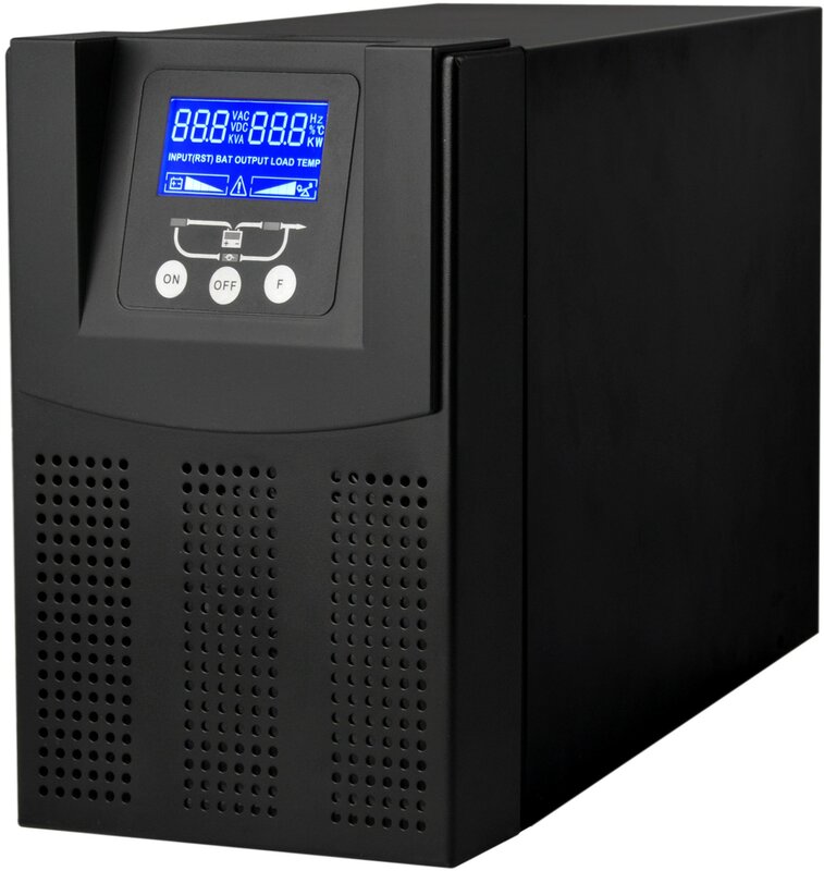 Modelo en línea de 3KVAS UPS, sistema de respaldo largo de alta frecuencia, batería integrada, precio de 6 7ah, incluye impuestos