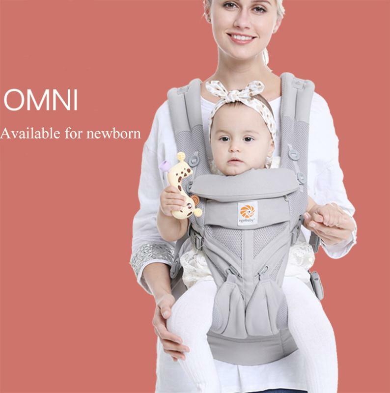 Portabebés Omni ergonómico multifunción transpirable para recién nacido, cómodo portabebés, mochila con eslinga, carrito para niños