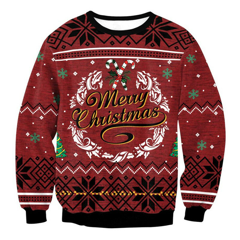 Suéteres de Navidad para hombres y mujeres, jerséis, Tops, feliz cumpleaños, Jesús, suéter verde, 3D, impreso divertido, fiesta, Navidad, sudadera