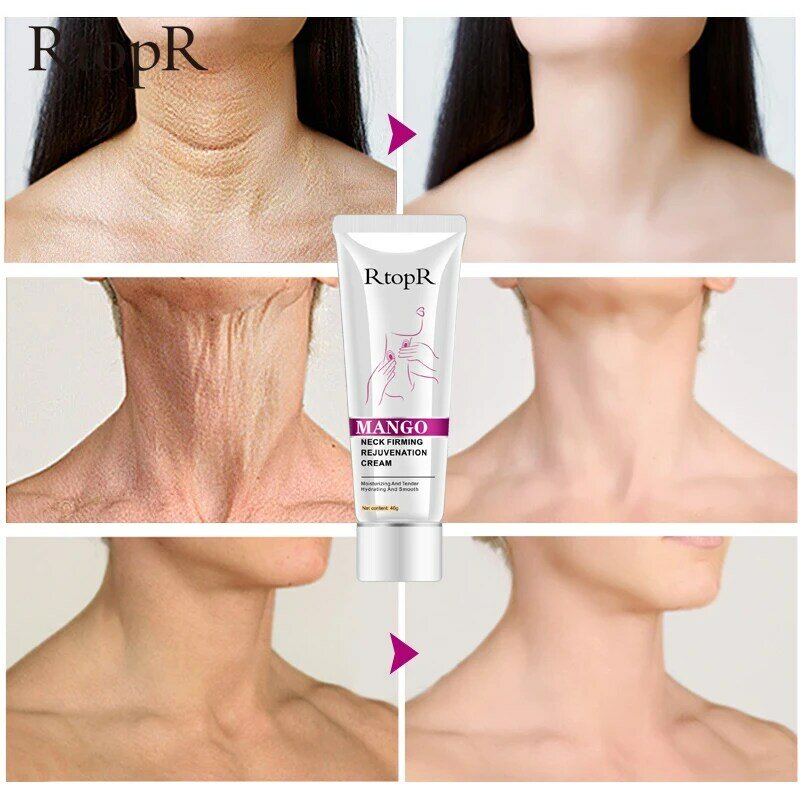 RtopR – crème pour le cou, anti-rides, raffermissante, rajeunissement de la peau, forme hydratante, beauté, soins de la peau