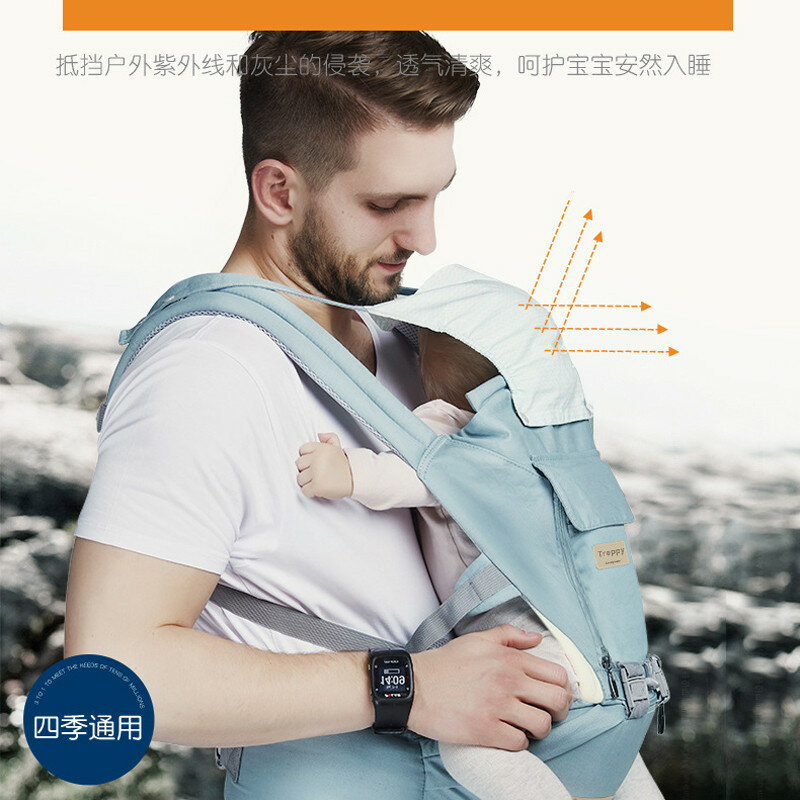 การออกแบบสไตล์ใหม่สลิง Baby Carrier กระเป๋าเป้สะพายหลัง Baby Hipseat Carrier ด้านหน้า Ergonomic Kangaroo กระเป๋าเด็กทารกสลิ...