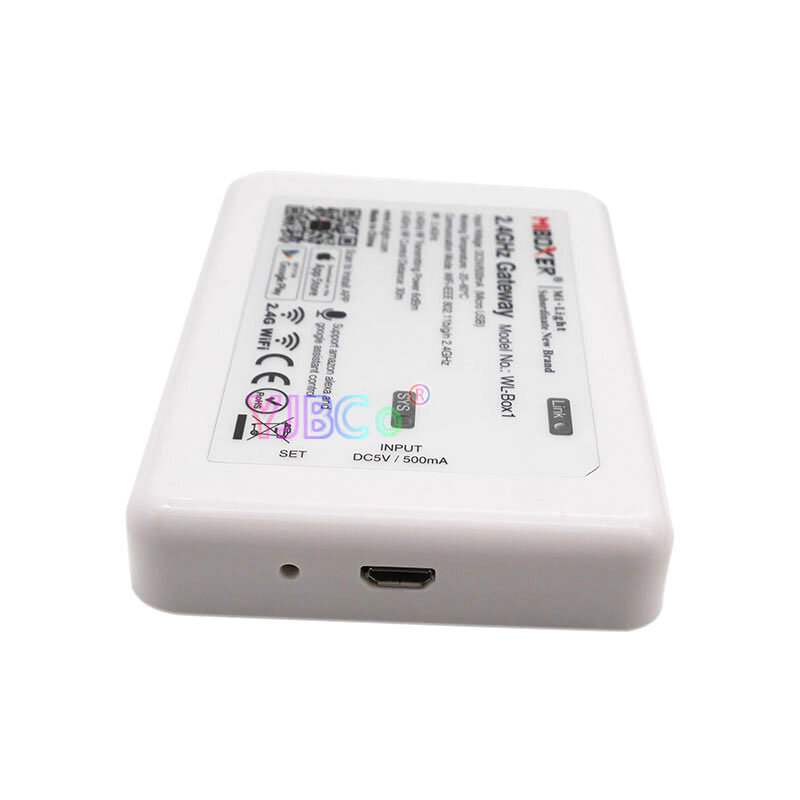 Шлюз Miboxer WL-Box1 2,4 ГГц с Wi-Fi, устройство для управления питанием от сети постоянного тока, 5 В, совместимо с IOS/Android, беспроводное управление чере...