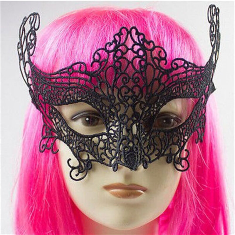 Máscara Floral de princesa Sexy para niños y niñas, protector facial elegante, media cubierta, Festival de baile de Halloween, máscara de ojo hueco