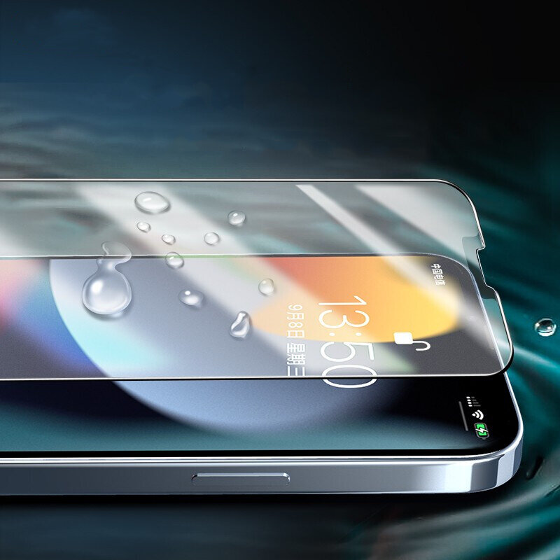 Матовое закаленное стекло RUZSJ с полным покрытием для iPhone 13 Pro Max, Защита экрана для iPhone 13 Mini, защитное противотуманное стекло